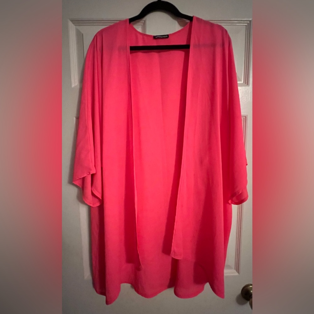 Kimono Hot Pink Women’s Size 3X